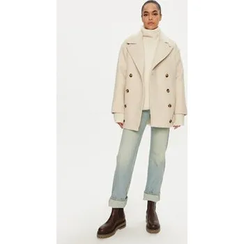 Tommy Jeans Kabát pro přechodné období DW0DW19752 Béžová Regular Fit S