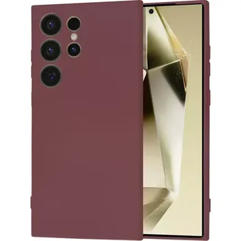 Pouzdro na mobilní telefon Kryt Samsung Galaxy S24 Ultra Techsuit SoftFlex - plum red