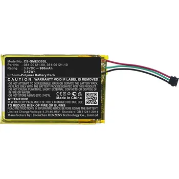 Příslušenství k chytrým hodinkám VHBW Baterie pro Garmin Edge 530 / 830, 900 mAh