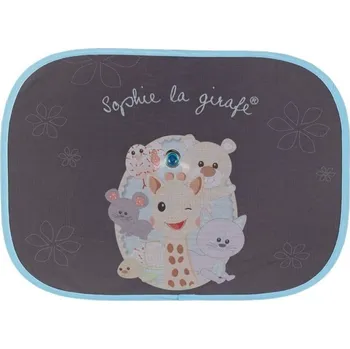 VULLI Stínítko do auta žirafa Sophie 2 ks černé