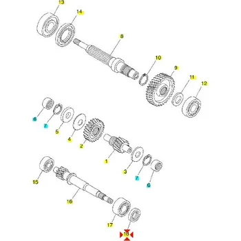 Motor pro motocykl Yamaha Gufero spojkové hřídele 931022580000