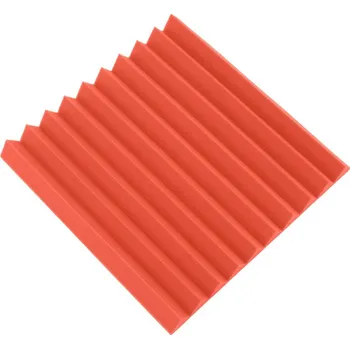 akustická pěna ProfiGaráž Akustický panel - klín 50x50x5cm červený
