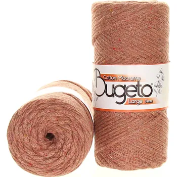 Příze Maccaroni Cotton Macrame Large 3mm růžovo hnědá 901-223