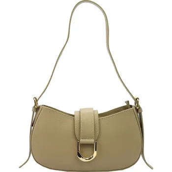 Kabelka Kožená kabelka Luka 24-037 tmavě béžová