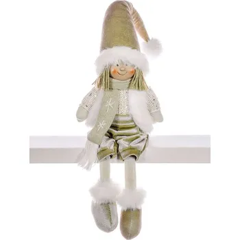 Vánoční dekorace Postavička MagicHome Chlapeček ve zlatém, 33cm