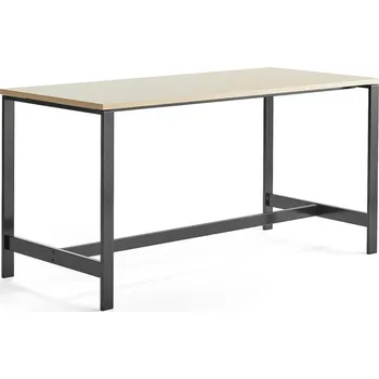 Jednací stůl Stůl VARIOUS, 1800x800 mm, výška 900 mm, černé nohy, bříza