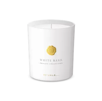Svíčka Rituals White Basil Scented Candle