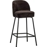 WOOOD Tmavě hnědá čalouněná barová židle Tergi 64 cm
