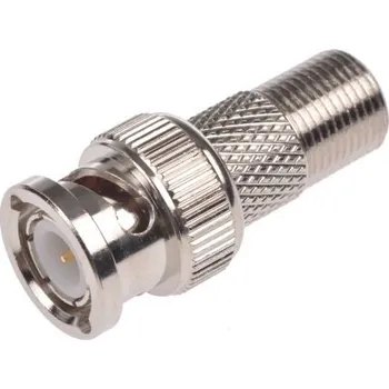 Adaptér RF, orientace těla: přímý Samec BNC na zásuvku Typ F
