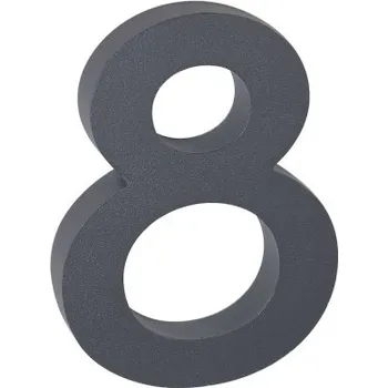 Domovní cedule RN.100LV.8.AL.AM číslo "8" antracit Antracit