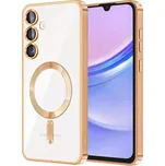 Kryt Samsung Galaxy A15 4G / A15 5G Techsuit Luxury Crystal MagSafe - zlatý