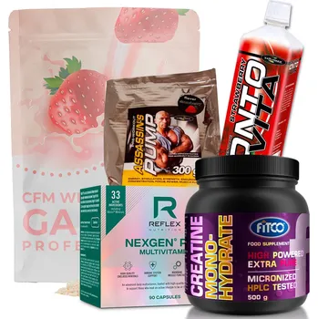 Protein Explomax Balíček velké svaly 4000g+600g+500g+1200ml+90kps Příchuť: čokoláda