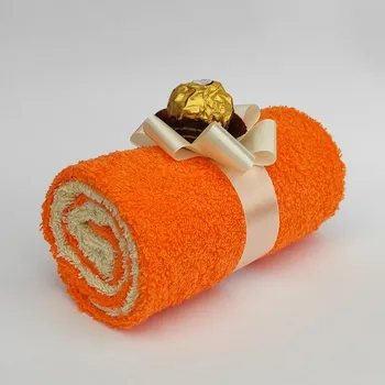 Ručník Ateliér Confetti Roládka z mini ručníků - Anabel Barva: Oranžová, Množství: sada 5 ks (cena 169 Kč / ks)