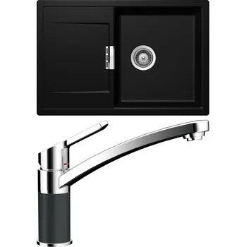 Granitový dřez Set Schock S7-3 (dřez Mono D-100 Magma + baterie SC-90 Magma)