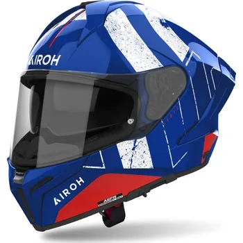 Helma na motorku AIROH přilba MATRYX Scope modro-červená 2025 - 2XL