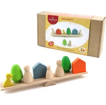 Výuková hračka Milaniwood - Balanční hra - město