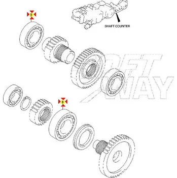 Motor pro motocykl Suzuki Ložisko č.9 a č.8 0811362060