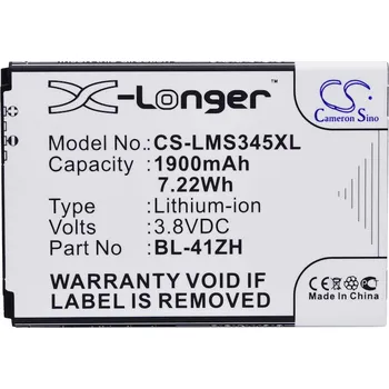 Baterie pro mobilní telefon VHBW Baterie pro LG Optimus L50 / C40 / D290 / H340, 1900 mAh