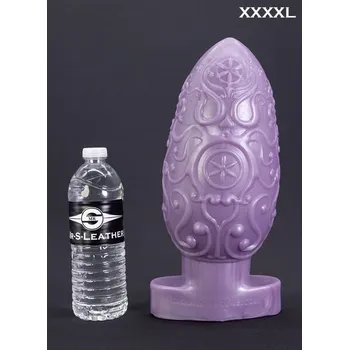 Anální kolík Mr. Hankey’s Toys Assbergé Egg XXXXL, prémiový silikonový anální kolík 30,4 x 7,6–13,2 cm