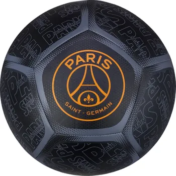 Fotbalový míč PSG Fotbalový Paris Saint-Germain - velikost 5 5 ČERNÁ