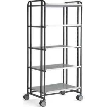 Policový vozík ANGLE, 5 polic, 877x638x1850 mm