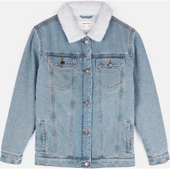 Dětská móda GATE Denimová bunda s kožíškem 3Y 824-0065/72