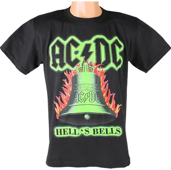 Pánské tričko ACDC Tričko Hells Bells (Pánské tričko s potiskem hudební skupiny AC/DC)