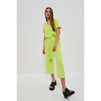 Dámské kalhoty DÁMSKÉ KALHOTY L-SP-4022 L.Zelená Moodo černá | světle zelená 2333220