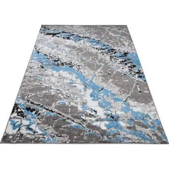 Koberec Koberec MAYA Q543C PP EYM modrý / bílý / šedý