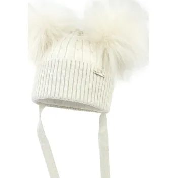 Kojenecká čepice Zimní čepice JAMIKS Sinem smetanová barva: krémová, Rozměr: 40