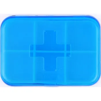 Dávkovač léků Torch Pill box - dávkovač na léky týdenní Modrá