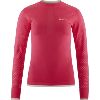 Dámské oblečení Dámské funkční triko CRAFT ADV Warm Intensity LS - červená Velikost: M