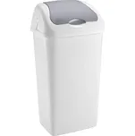 Odpadkový koš Heidrun - výklopný, šedý/ bílý, 60 l 177.369