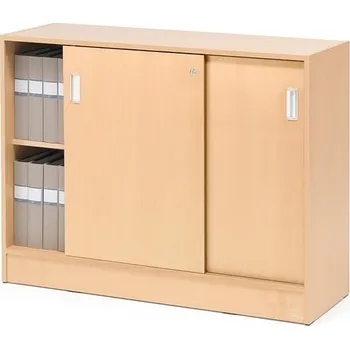 Policová skříň Skříň s posuvnými dveřmi FLEXUS, 925x1200x415 mm, buk
