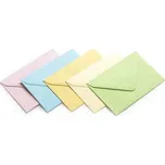 Obálky mix pastelové 70x100mm, 130g, 50ks, Galeria Papieru