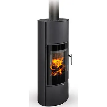 Krbová kamna Romotop LAREDO 01 AKUM keramika černá matná 49400