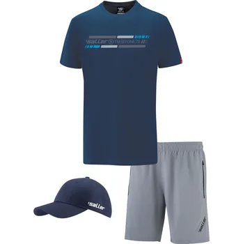 Saller BASIC TM72 Sportovní set BARVA: 511 tmavě modrá - šedá, Velikost: L Pohodlný sportovní komplet pro trénink i volný čas