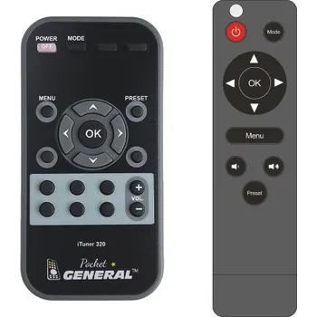 Dálkový ovladač AUNA iTuner 320, 10032164 - dálkový ovladač duplikát