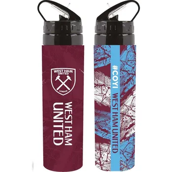 Láhev West Ham United láhev na pití Alu Graphic West Ham United official 60744 - slevový kód:<br>XMAS10 (-10%)