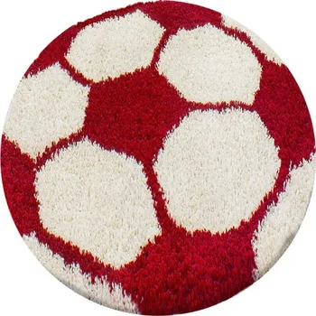 Koberec Kusový koberec FUN SHAGGY 6001 Red kruh Rozměr: 100x100 cm