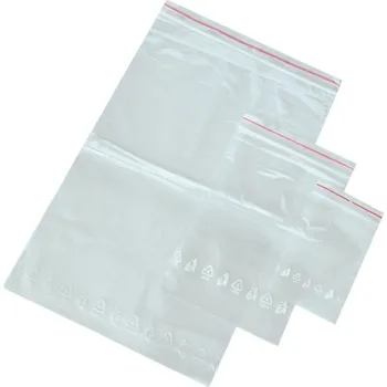Sáček na potraviny Sáček LDPE rychlouzavírací ZIP s otvorem, 80 x 120 mm