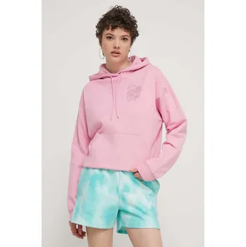 Dámské oblečení Bavlněná mikina HUGO 50514080 růžová 30X, vel. L