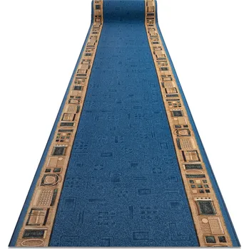 Koberec Balta Běhoun pogumovaný JENA modrý Šíře: 67 cm