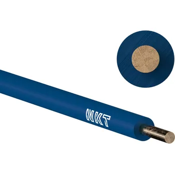 elektrický kabel Vodič CY 10 H07V-U tmavo modrý drát měděný s izolací