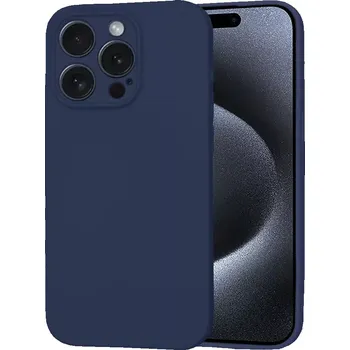 Pouzdro na mobilní telefon Kryt iPhone 15 Pro Max Techsuit SoftFlex - navy blue