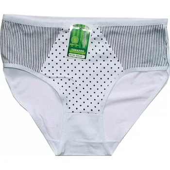 Bambusové dámské kalhotky s puntíčky 2786 bílé 605/14