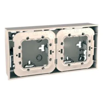 Elektroinstalační krabice Krabice MGU87.024.25 pro montáž na omítku 2násobná Plus/Top (vč.plast. mont. rámečku),marf