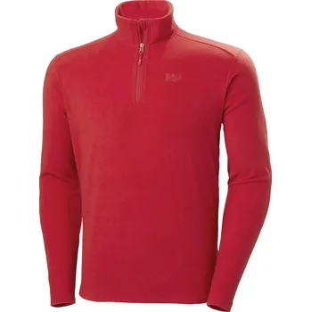 Pánská mikina Pánská Fleecová mikina HELLY HANSEN DAYBREAKER 1/2 ZIP FLEECE 50844_163 – Červená S