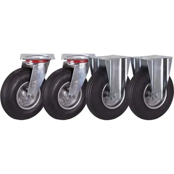 Příplatek - Sada nafukovacích koleček, průměr 200 mm, celková nosnost vozíku 225 kg - Musí být objednána s vozíkem!