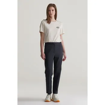 Dámské kalhoty KALHOTY GANT SLIM SLACK EBONY BLACK